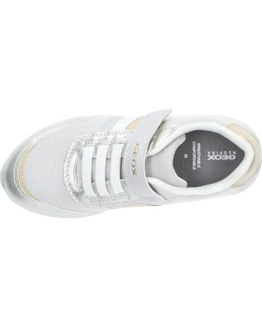 Zapatillas casual para niña GEOX  de  J166FA 010AJ J JENSEA  C1W2U SILVER-PLATINUM