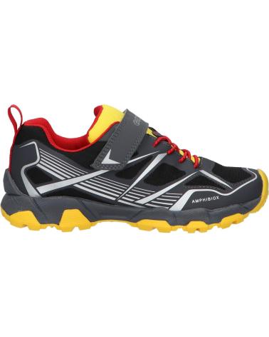 boy Trainers GEOX J453ZC 0FU9J J MAGNETAR B ABX  C0070 DK GREY-YELLOW