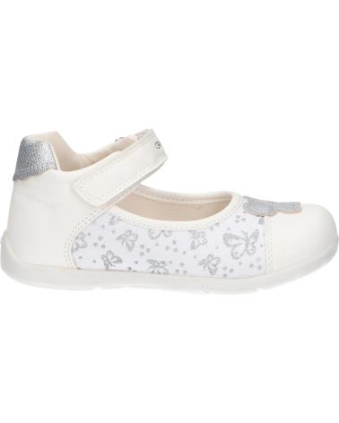 girl shoes GEOX B251QB 0AW54 B ELTHAN  C0007 WHITE-SILVER