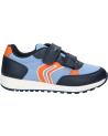Sportivo GEOX  per Bambino J459EC 01454 J ALBEN  C0573 LT BLUE-ORANGE
