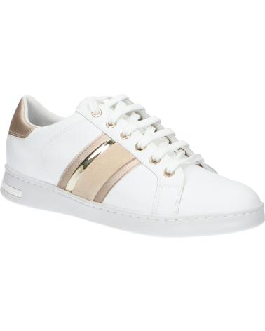  Casual sneakers for women GEOX D361BE 085NF D JAYSEN  C1327 WHITE-LT GOLD