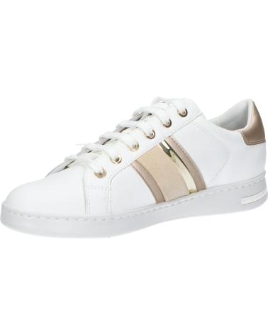  Casual sneakers for women GEOX D361BE 085NF D JAYSEN  C1327 WHITE-LT GOLD