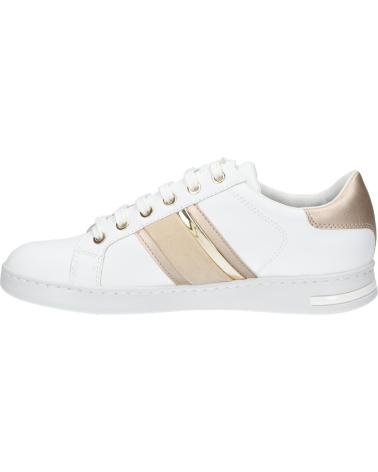  Casual sneakers for women GEOX D361BE 085NF D JAYSEN  C1327 WHITE-LT GOLD