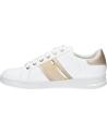  Casual sneakers for women GEOX D361BE 085NF D JAYSEN  C1327 WHITE-LT GOLD