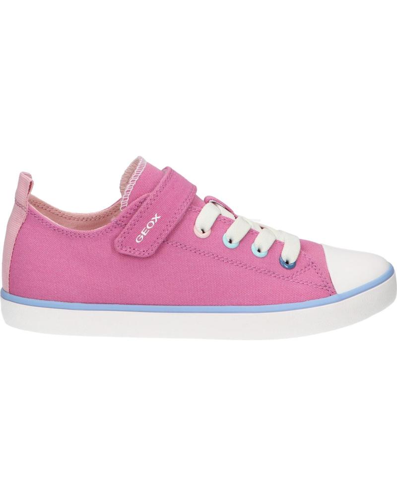 Zapatillas casual para niña GEOX  de  J454NA 00010 J GISLI  C8006 DK PINK