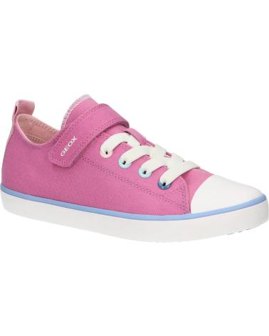 Zapatillas casual para niña GEOX  de  J454NA 00010 J GISLI  C8006 DK PINK