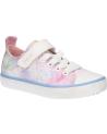 Zapatillas casual para niña GEOX  de  J454NA 000AN J GISLI  C0406 WHITE-PINK