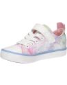 Zapatillas casual para niña GEOX  de  J454NA 000AN J GISLI  C0406 WHITE-PINK