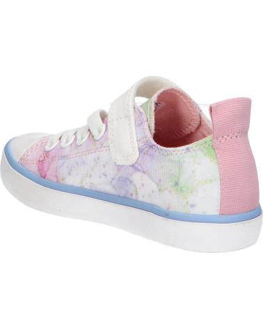 Zapatillas casual para niña GEOX  de  J454NA 000AN J GISLI  C0406 WHITE-PINK
