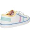 Zapatillas casual para niña GEOX  de  J454NF 00010 J GISLI  C1372 WHITE-LT YELLOW