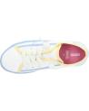 Zapatillas casual para niña GEOX  de  J454NF 00010 J GISLI  C1372 WHITE-LT YELLOW