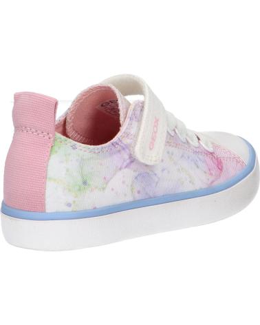 Zapatillas casual para niña GEOX  de  J454NA 000AN J GISLI  C0406 WHITE-PINK