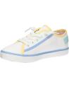 Zapatillas casual para niña GEOX  de  J454NF 00010 J GISLI  C1372 WHITE-LT YELLOW