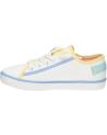 Zapatillas casual para niña GEOX  de  J454NF 00010 J GISLI  C1372 WHITE-LT YELLOW