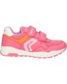 girl Trainers GEOX J458CA 0BC14 J PAVEL  C7Q8T LT CORAL-LT PINK