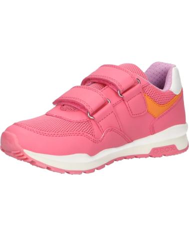  Casual sneakers for girl GEOX J458CA 0BC14 J PAVEL  C7Q8T LT CORAL-LT PINK