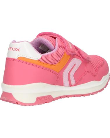 Casual sneakers for girl GEOX J458CA 0BC14 J PAVEL  C7Q8T LT CORAL-LT PINK