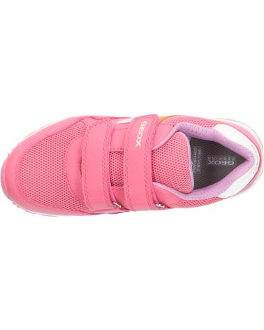  Casual sneakers for girl GEOX J458CA 0BC14 J PAVEL  C7Q8T LT CORAL-LT PINK