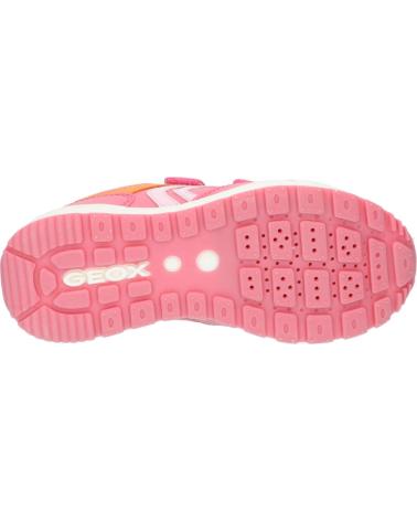  Casual sneakers for girl GEOX J458CA 0BC14 J PAVEL  C7Q8T LT CORAL-LT PINK
