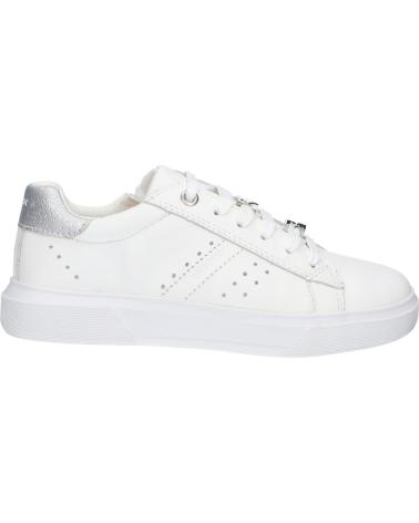 Woman and girl Trainers GEOX J45GCB 085BC J NETTUNO  C0007 WHITE-SILVER