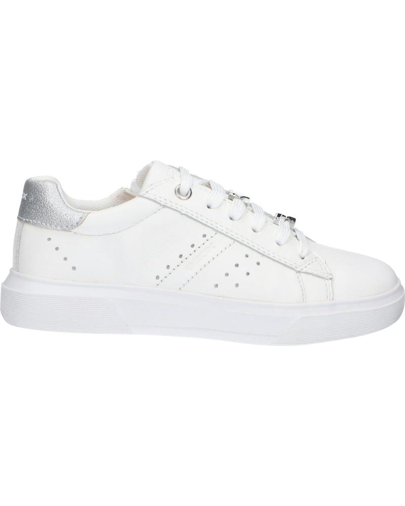 Deportivas GEOX  de Mujer y Niña J45GCB 085BC J NETTUNO  C0007 WHITE-SILVER