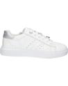 Deportivas GEOX  de Mujer y Niña J45GCB 085BC J NETTUNO  C0007 WHITE-SILVER