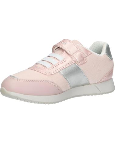  Casual sneakers for girl GEOX J166FA 010AJ J JENSEA  C8W1Z LT ROSE-WHITE