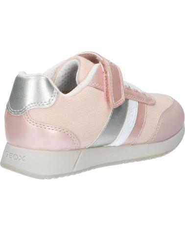  Casual sneakers for girl GEOX J166FA 010AJ J JENSEA  C8W1Z LT ROSE-WHITE