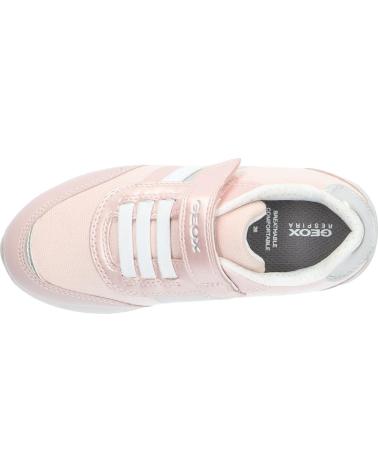  Casual sneakers for girl GEOX J166FA 010AJ J JENSEA  C8W1Z LT ROSE-WHITE