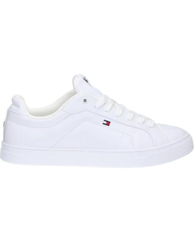 Man Trainers TOMMY HILFIGER FM0FM05317 ICON COURT LTH FLAG ESS  YBS WHITE