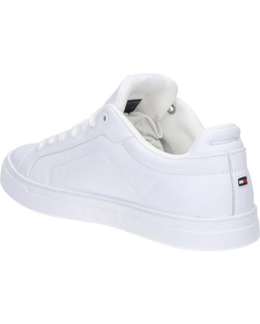 Zapatillas casual para hombre TOMMY HILFIGER  de  FM0FM05317 ICON COURT LTH FLAG ESS  YBS WHITE