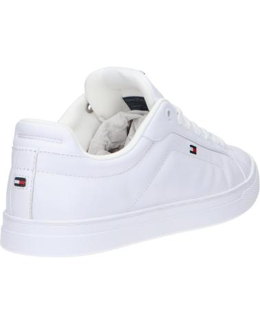 Zapatillas casual para hombre TOMMY HILFIGER  de  FM0FM05317 ICON COURT LTH FLAG ESS  YBS WHITE