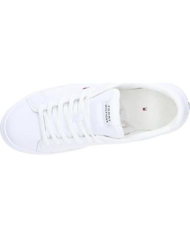 Zapatillas casual para hombre TOMMY HILFIGER  de  FM0FM05317 ICON COURT LTH FLAG ESS  YBS WHITE