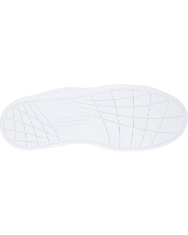 Zapatillas casual para hombre TOMMY HILFIGER  de  FM0FM05317 ICON COURT LTH FLAG ESS  YBS WHITE