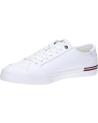  Casual sneakers for men TOMMY HILFIGER FM0FM05399 CORE CORPORATE VULE LEATHER  YBS WHITE