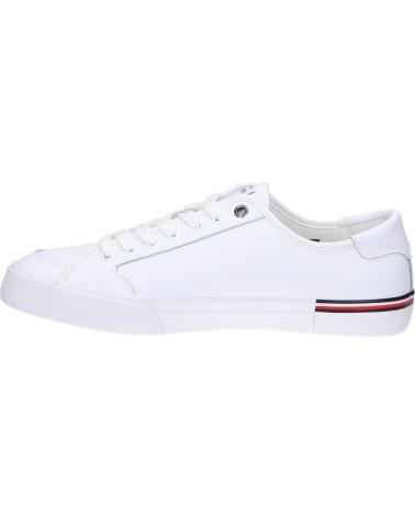 Casual sneakers for men TOMMY HILFIGER FM0FM05399 CORE CORPORATE VULE LEATHER  YBS WHITE