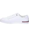  Casual sneakers for men TOMMY HILFIGER FM0FM05399 CORE CORPORATE VULE LEATHER  YBS WHITE
