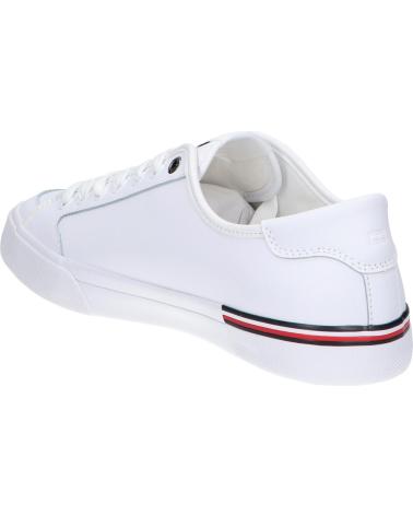  Casual sneakers for men TOMMY HILFIGER FM0FM05399 CORE CORPORATE VULE LEATHER  YBS WHITE