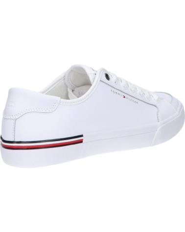  Casual sneakers for men TOMMY HILFIGER FM0FM05399 CORE CORPORATE VULE LEATHER  YBS WHITE