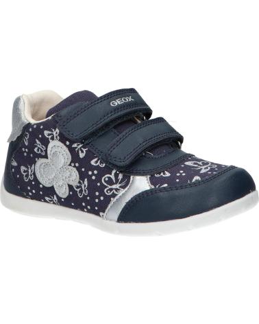  Casual sneakers for girl GEOX B251QA 0AW54 B ELTHAN  C0673 NAVY-SILVER