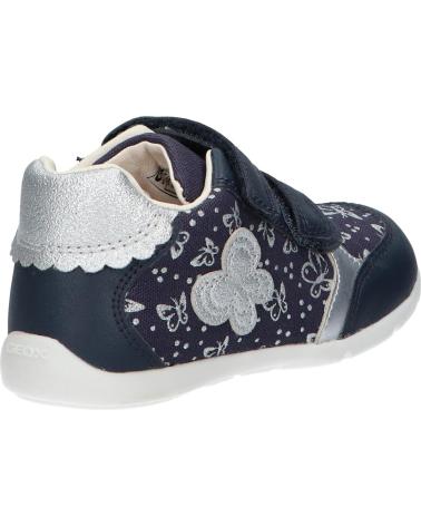  Casual sneakers for girl GEOX B251QA 0AW54 B ELTHAN  C0673 NAVY-SILVER