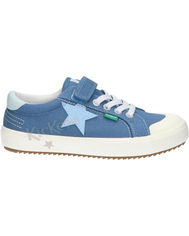 Sportivo KICKERS  per Bambina 1214072-30-0 KICKGOLDI CANVAS  53 BLEU ETOILE