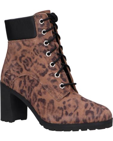 Bottines TIMBERLAND  pour Femme TB0A425QDE51 ALLINGTON 6IN LACE UP  BROWNIE-BROWN LEOPARD
