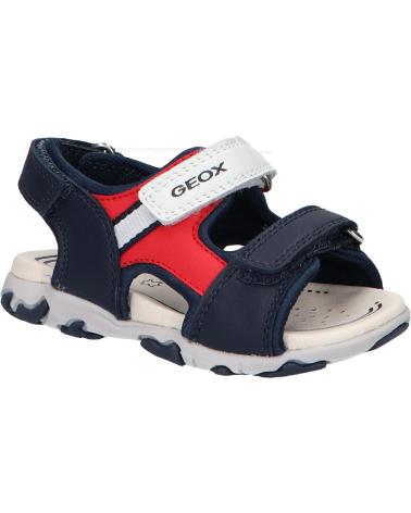  Dress sandals for boy GEOX B4559A 08515 B SANDAL FLAFFEE  C0735 NAVY-RED