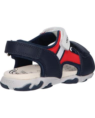  Dress sandals for boy GEOX B4559A 08515 B SANDAL FLAFFEE  C0735 NAVY-RED