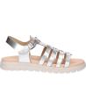 girl Sandals GEOX J35GSB 000CF J SANDAL SOLEIMA GIR  C1007 SILVER