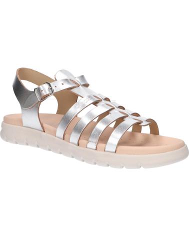 girl Sandals GEOX J35GSB 000CF J SANDAL SOLEIMA GIR  C1007 SILVER