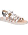 girl Sandals GEOX J35GSB 000CF J SANDAL SOLEIMA GIR  C1007 SILVER