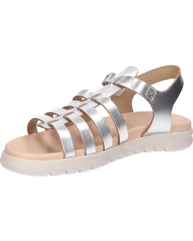 girl Sandals GEOX J35GSB 000CF J SANDAL SOLEIMA GIR  C1007 SILVER