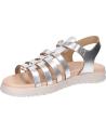 girl Sandals GEOX J35GSB 000CF J SANDAL SOLEIMA GIR  C1007 SILVER